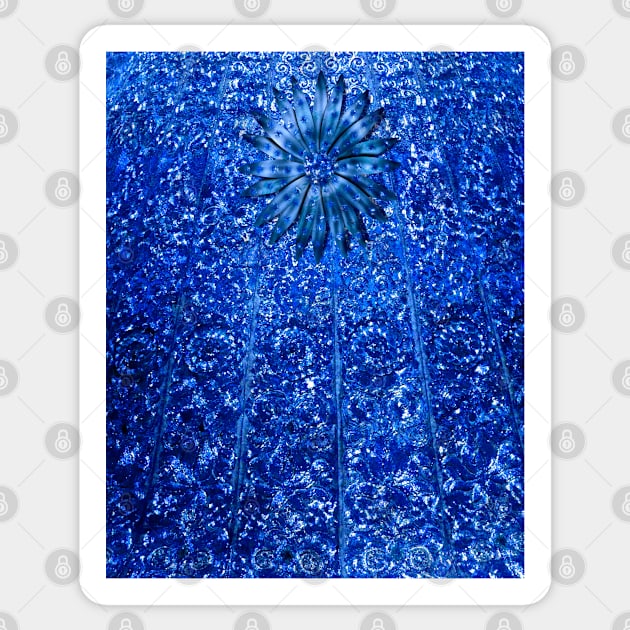 Blue Sparkle Glamour Bling Bling Sticker by Overthetopsm